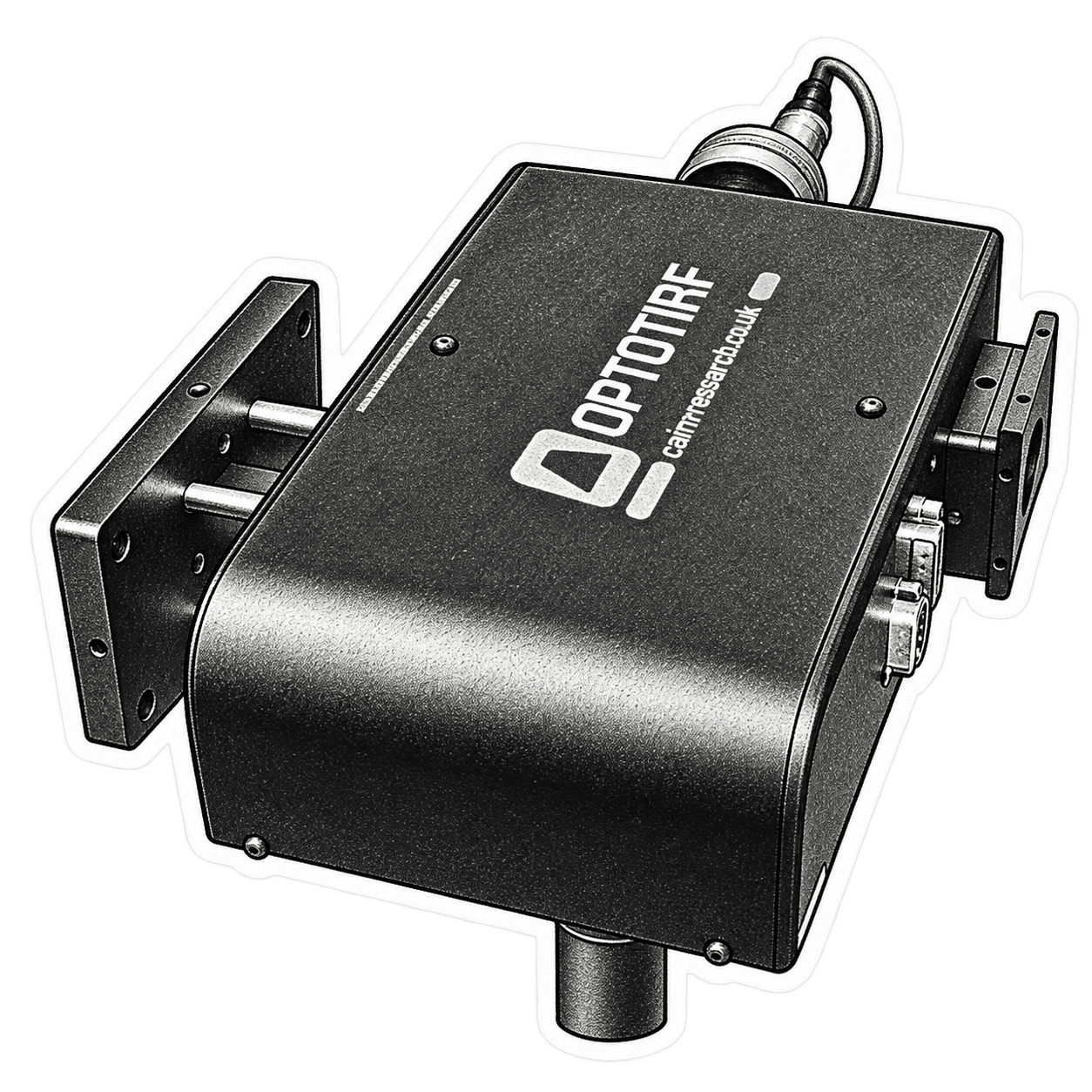 OptoTIRF V2 激光照明器黑白手绘贴纸